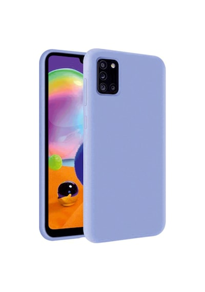 Samsung Galaxy Uyumlu A71 Kılıf Kamera Korumalı Silikon Rubber Arka Kapak Lila