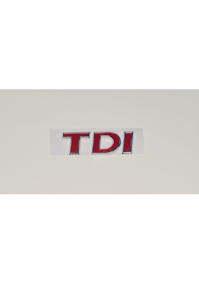Volkswagen Caddy 2011 - 2014 Tdi Arka Bagaj Yazısı Üç Kırmızı