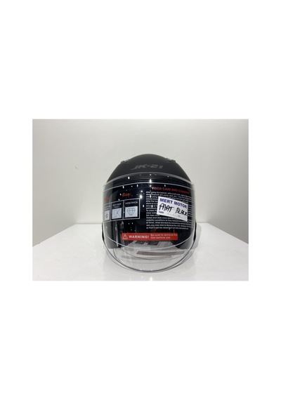Jk 512 Güneş Vizörlü Mat Siyah Açık Kask