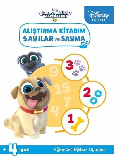 Disney Eğitsel Bingo ve Rolinin Maceraları Alıştırma Kitabım Sayılar ve Sayma 4+Yaş- Beta Kids