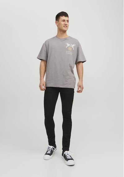 Jack & Jones Erkek Liam 773 Skinny Fit Jean 12237365 Black Denim Siyah - Mavi