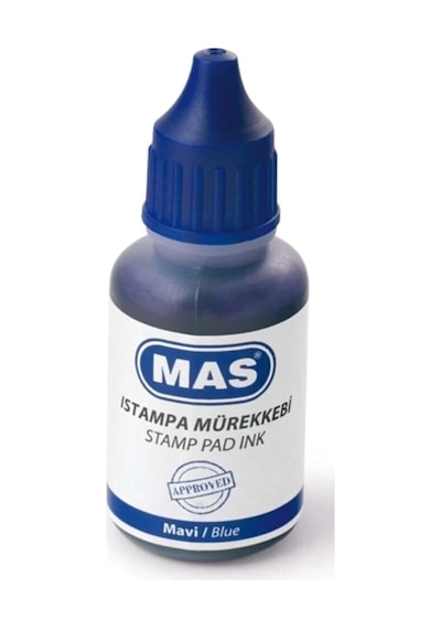 Mas Istampa Mürekkebi, 20 Ml, Mavi Genel
