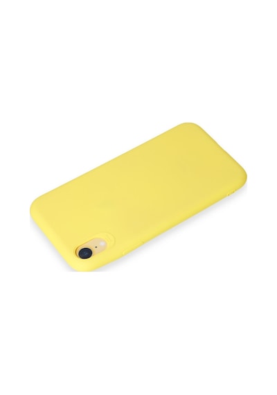 Apple Uyumlu iPhone Xr Uyumlu Kılıf First Silikon - Sarı