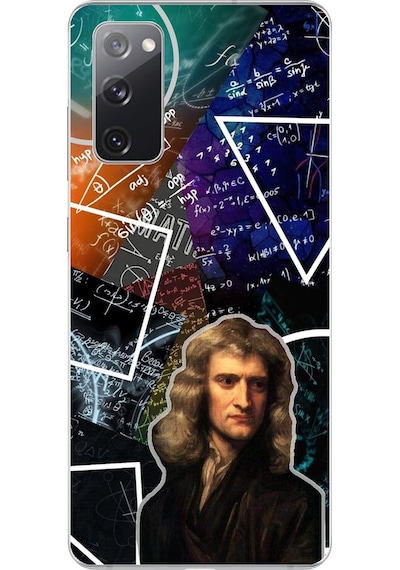 Samsung Galaxy S20 Fe Uyumlu Şeffaf Kılıf Isaac Newton Tasarımlı
