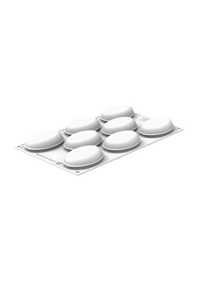 36.472.87.0065 Silikomart Oval 80 Silikon Kalıp Kahverengi