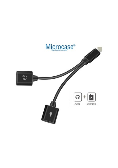 iOS Apple Uyumlu iPhone Lightning Splitter Şarj Ve Kulaklık Çevirici Ikd104