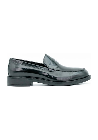 Tuna Hakiki Açma Deri Kauçuk Taban Loafer Model Erkek Ayakkabı - L2804 Siyah