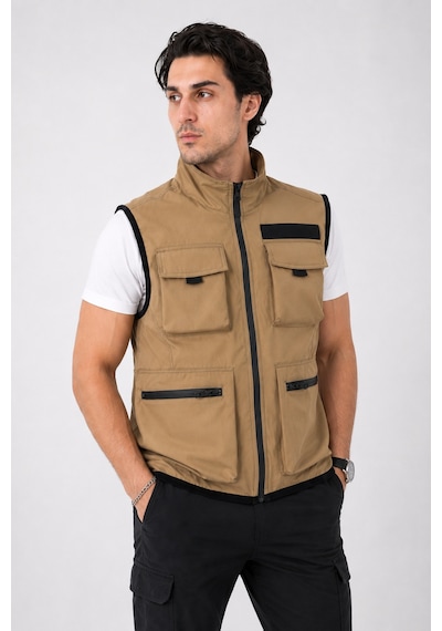 Camp Scoutland Camp450 Outdoor Tactical Çok Cepli Su İticili Erkek Mevsimlik Taktik Likralı Yelek Hardal Camp Scoutland Camp450 Outdoor Tactical Çok Cepli Su İticili Erkek Mevsimlik Taktik Likralı Yelek Hardal