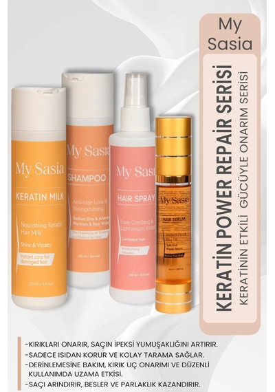 My Sasia Onarıcı Keratin Saç Bakım Seti