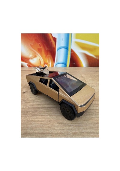 Tesla Cybertruck Diecast Pickup Tesla Model Motorlu Diecast Araba Mini