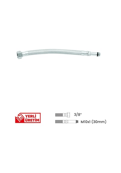 Bağlantı Hortumu 3/8' ' -m10x1 30mm 50cm