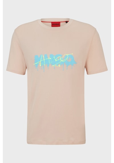 Hugo Erkek T Shirt 50515282 681 Pudra Pudra
