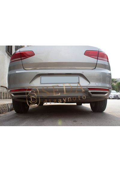 Vw Passat B8 Sd 2015 2019 Egzoz Çıkış Kromu 2 Prç. P. Çelik