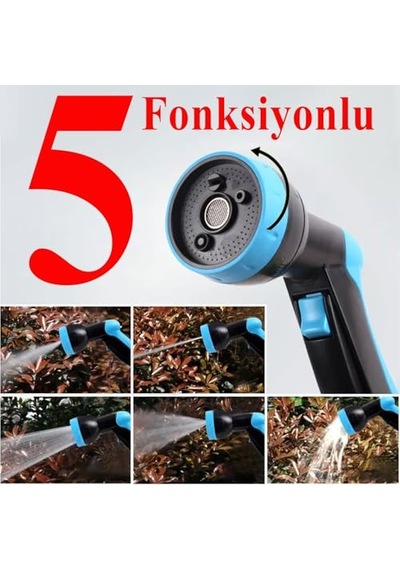 Makaralı Hortum Seti 20 Metre Garden Kit Bahçe Çeşme Su Hortumu İç Çap 1/2 Sulama Araç Yıkama