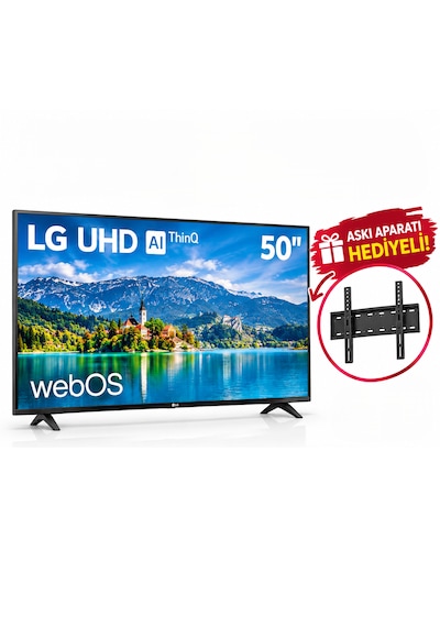 LG 50NU8E0B3LA 50" 4K Ultra HD 127 Ekran Uydu Alıcılı Webos Smart LED TV Askı Aparatı Hediyeli