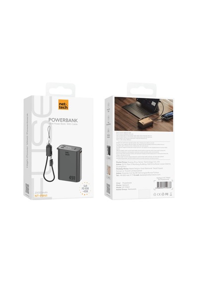 Nettech Nt-pw41 45w 20000 Mah Taşınabilir Powerbank - Gold