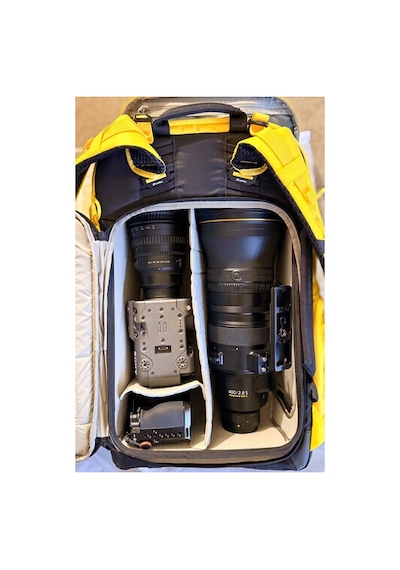 Leofoto All-in-one Travel & Outdoor Camera Backpack With Medium Insert Yellow, 35l