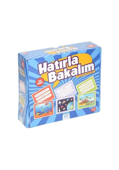 Ca Games Hatırla Bakalım - Eğitici Oyun Kartları CA.5108