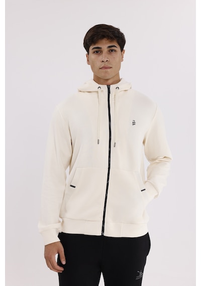 Rowinger Metal Uçlu Kordonlu Tam Fermuarlı Bölmeli Ön Cepli Küçük Nakış Logolu Rahat Kalıp Mevsimlik Kapüşonlu Sweatshirt Ecru Rowinger Metal Uçlu Kordonlu Tam Fermuarlı Bölmeli Ön Cepli Küçük Nakış Logolu Rahat Kalıp Mevsimlik Kapüşonlu Sweatshirt Ecru