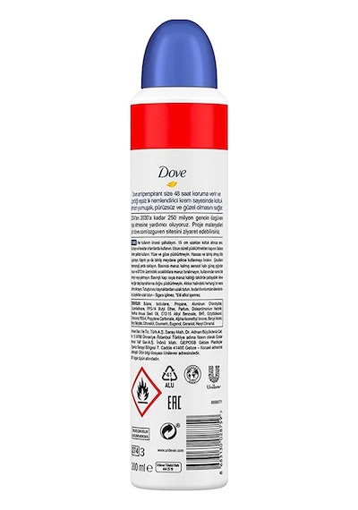 Dove Original 48H Kadın Sprey Deodorant 3 x 200 ML