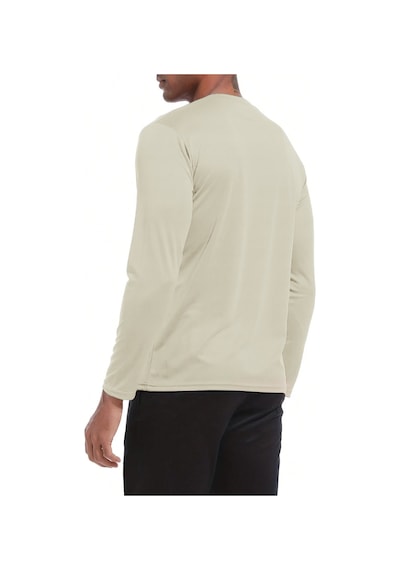 Ghassy Co. Ghassy Co. Erkek  Pamuklu Likralı Esnek Spor Koşu Günlük Antrenman Uzun Kollu Penye T-shirt Taş