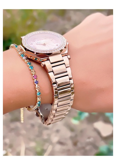 Ferrucci Fc55135 Zirkon Taşlı Kasa Çelik Özel Seri Kadın Kol Saati Rose Gold