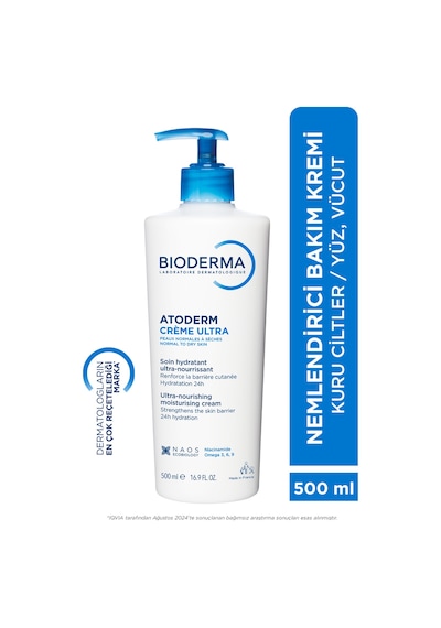 Atoderm Cream Ultra Normal Ve Kuru Ciltler İçin Nemlendirici Yüz, Vücut Bakım Kremi 500 Ml