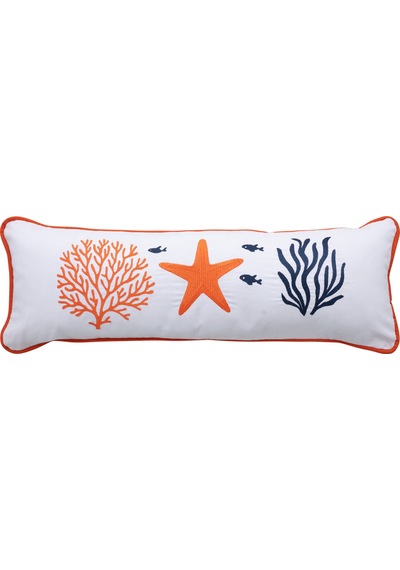 Mudo Home Marin Lıfe Nakışlı Kırlent Renkli 25x70 Cm Çok Renkli