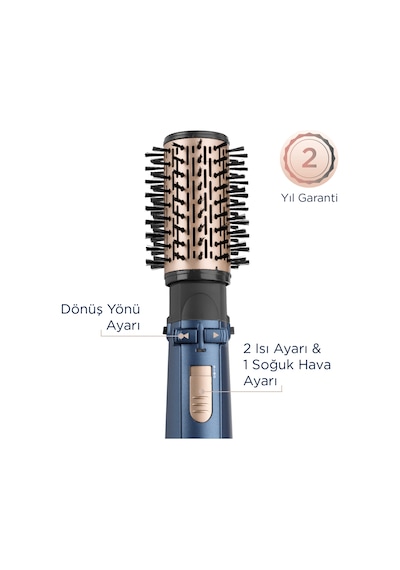 Babyliss AS965E Stylepro 1000 W Döner Başlıklı Hava Üflemeli Saç Şekillendirme Seti