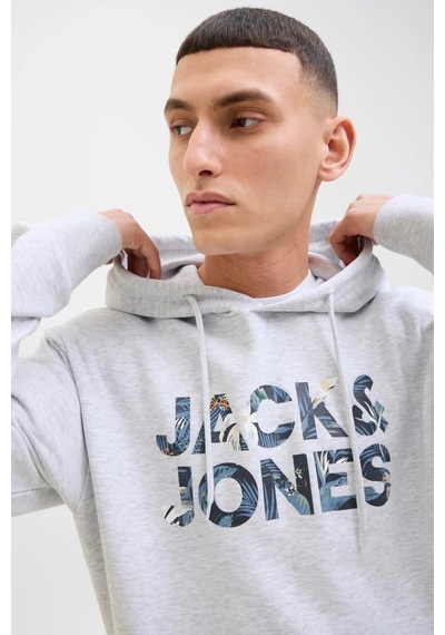 Jack & Jones Erkek Sweat 12268128 Açık Gri Açık Gri