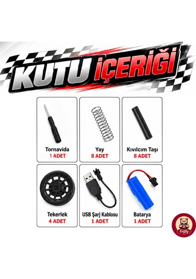 Uzaktan Kumandalı 2 Teker Kıvılcım Efektli Drift Yarış Arabası Şarjlı Led Işıklı Sesli Rc Spor Araba Sert Malzemeden Üretilmiştir Gerçekçi Tasarım Turuncu