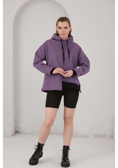 Alexander Gardi Alexandergardı Yanları Yırtmaçlı Sweatshirt (B22-37600)