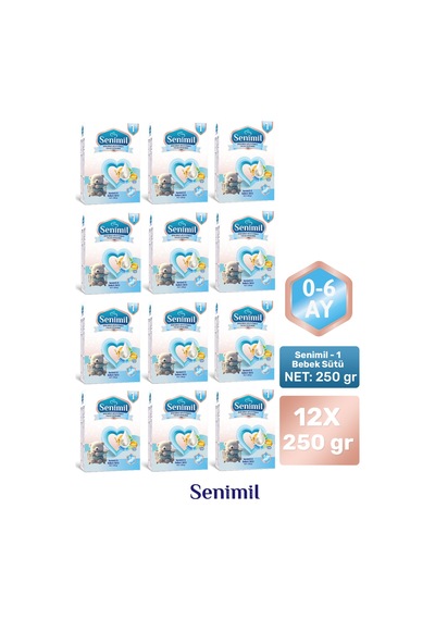 Senımıl 1 Bebek Sütü 250 G 12 Adet