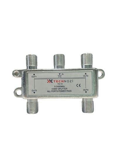 4 Lü Uydu Splitter Kablo Tv Rg6 4818p Çoklayıcı Dağıtıcı Anten Çanak Çevirici Switch Hub
