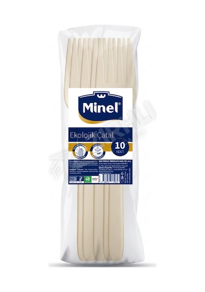 3 Adet Minel Ekolojik Çatal Çok Renkli