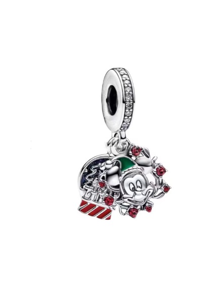 Fubena Mickey'in Noel Mucizesi Sallantılı Charm Gümüş