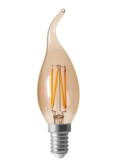 Cata Ct-4281 - 4w Amber Led Filament Buji Rustik Ampul - E14