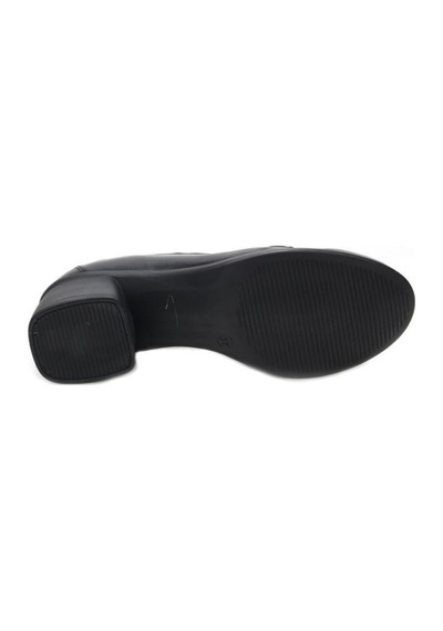 Pisagor Ps-44259 Hakiki Deri Kadın Loafer Ayakkabı Sıyah