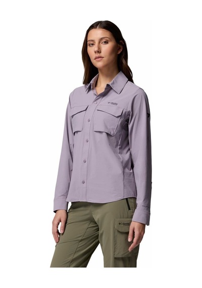 Columbia Silver Ridge Elite Woven Kadın Uzun Kollu Gömlek-9322 Mor