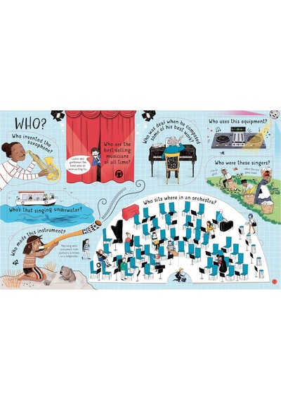 Lift-the-Flap Questions and Answers About Music - Lara Bryan - Usborne