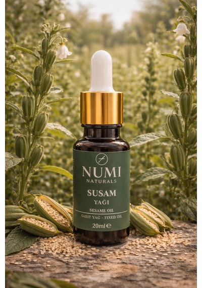 Susam Yağı 20 Ml %100 Saf Sesame Oil Doğal Cilt Ve Saç Bakım Yağı