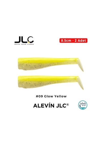 Jlc Alevin 8.5cm 5gr 09 Glow Yellow Silikon Kuyruk 2 Adet