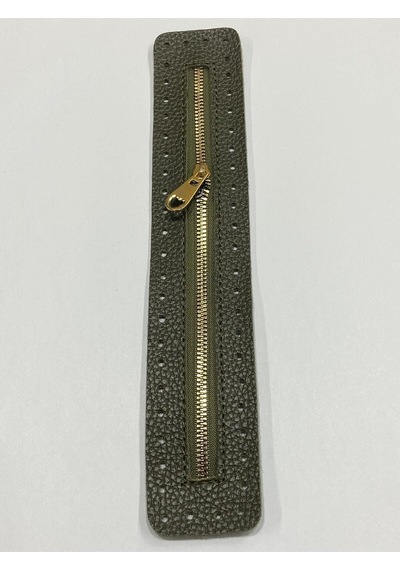 Karantuhafiye Derili Fermuar / Çanta Fermuarı / Kapak Fermuar 30 Cm Haki Haki