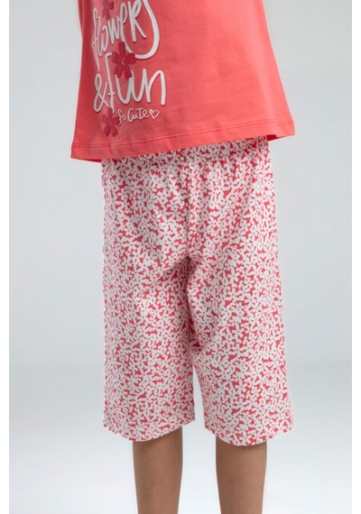 Xo Kids Kız Çocuk Pijama Takım 9-14 Yaş 3612 Nar