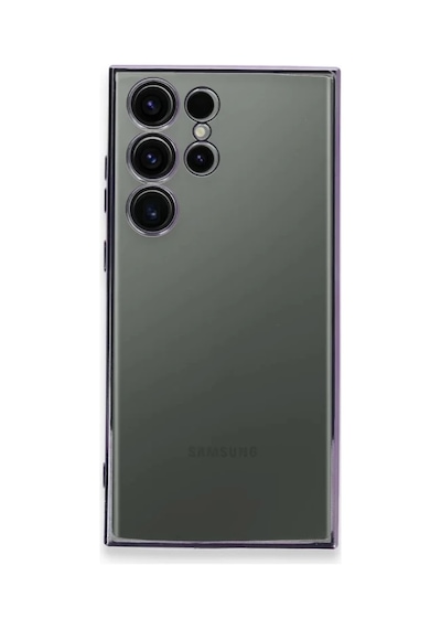 Samsung Galaxy S24 Ultra Uyumlu Kılıf Lensli Silikon - Siyah