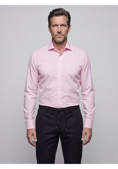 Bisse Pembe Regular Fit Cepsiz Uzun İtalyan Kaya Gömlek Gmeks261074 C29