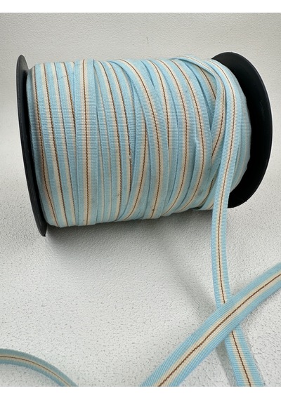 1 Cm Çizgili Şerit-5 Metre Mavi / Sarı