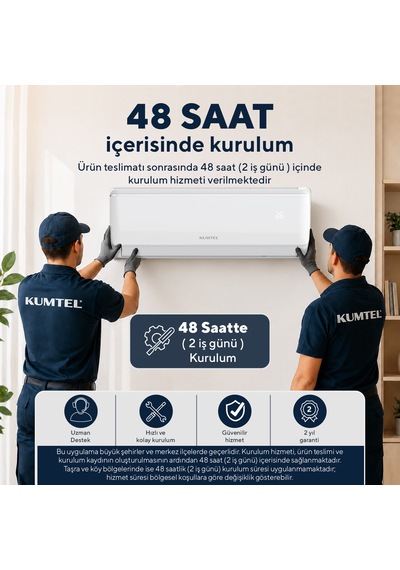 Kumtel Sugi KMSAC-12 12.000 Btu A++ Inverter Duvar Tipi Split Klima