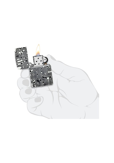 Zippo Glow In The Dark Matte Swirl Dizayn Çakmak