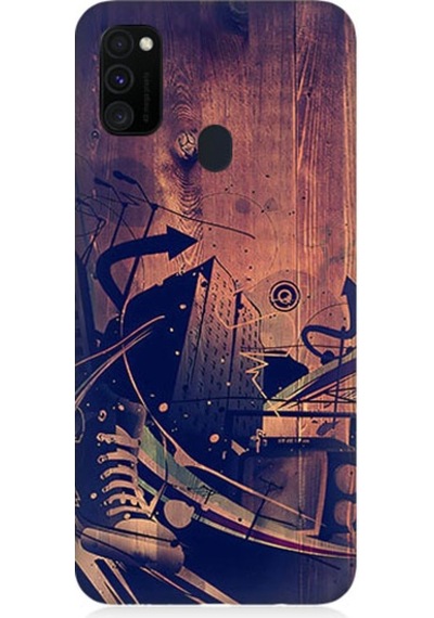 Samsung Galaxy M30s Uyumlu Karanlık Tiyatro Desenli Silikon Kılıf